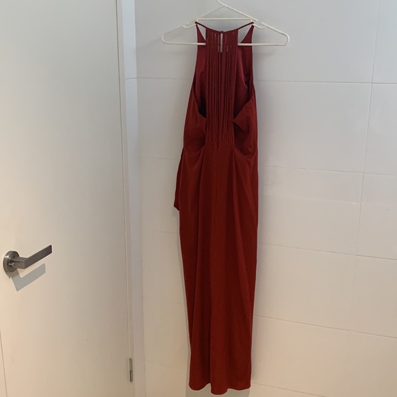 Forever New Abbey Wrap Maxi Party Dress in Rust in Size 10 - Picture 4 of 17